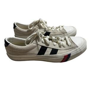 Pro-Keds Royal Plus Lace Up Suede Sneakers Men's Size 10.5 Cream Low-Top Shoes